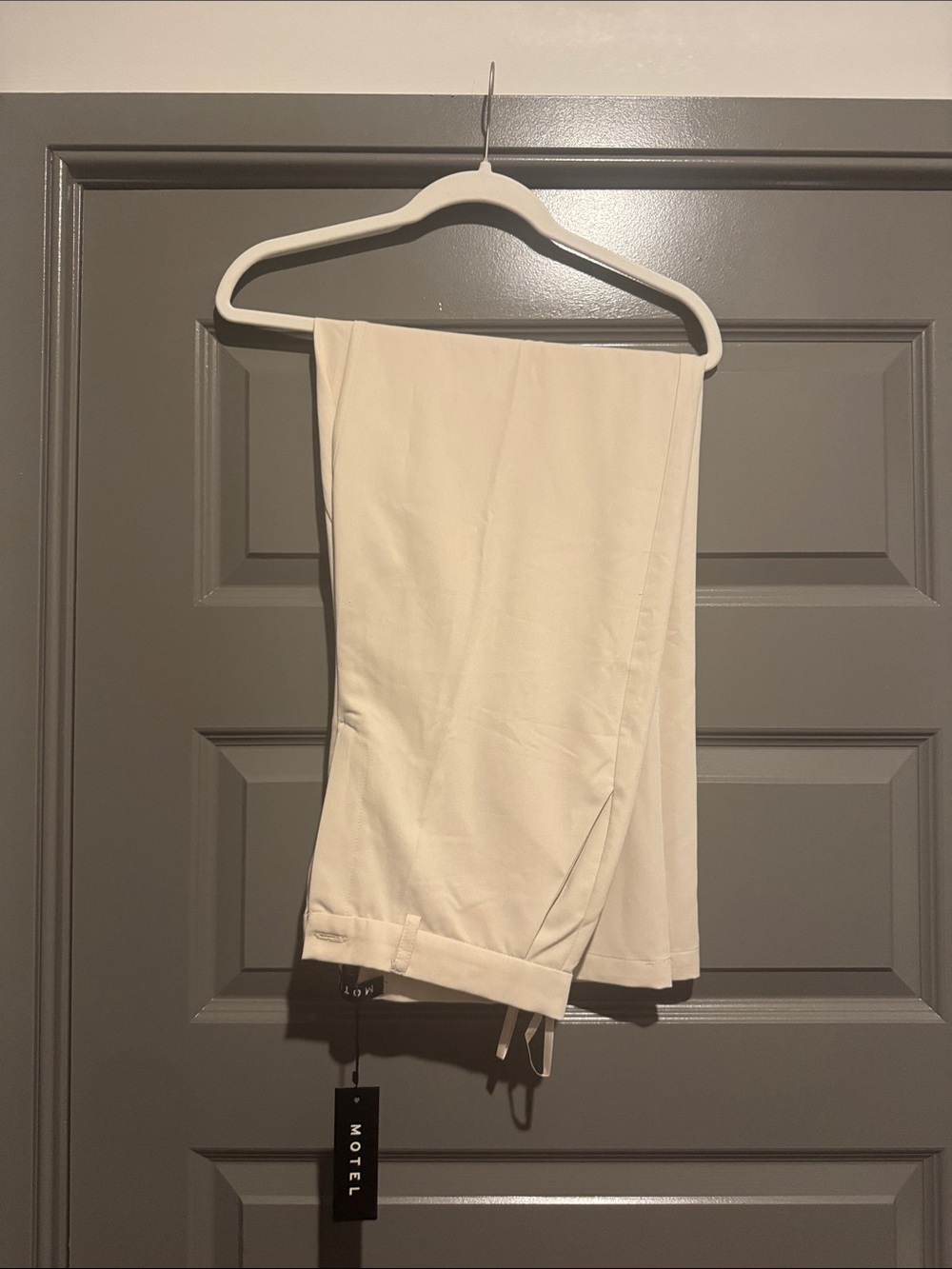 Motel Rocks Cream Straight Midi Skirt